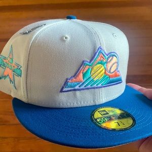 Colorado Rockies 2021 All Star Patch 734 - Exclusive New Era 59Fifty Ocean Drive